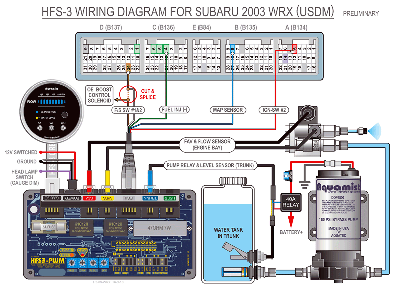 Subaru Wrx To Hfs-3 Wiring Diagrams  2002-2009